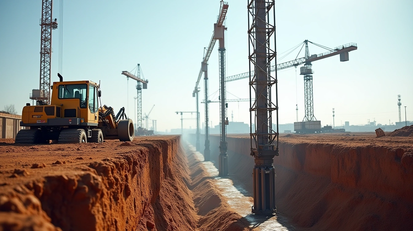 Main types of piling systems